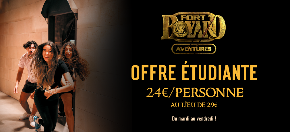 Offre étudiante - 24€ la formule exploration